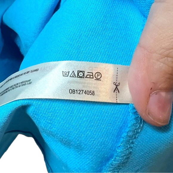 Free People FP Beach Fresco Mini Dress Blue Asymmetrical Hem Tunic Top Oversize - Picture 7 of 9